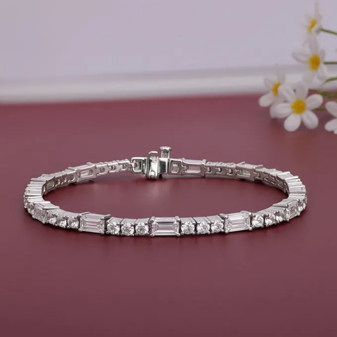 Silver Eternity Row Bracelet