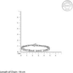 Silver Eternity Row Bracelet