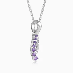 Silver Ethereal Flow Pendant with Link Chain