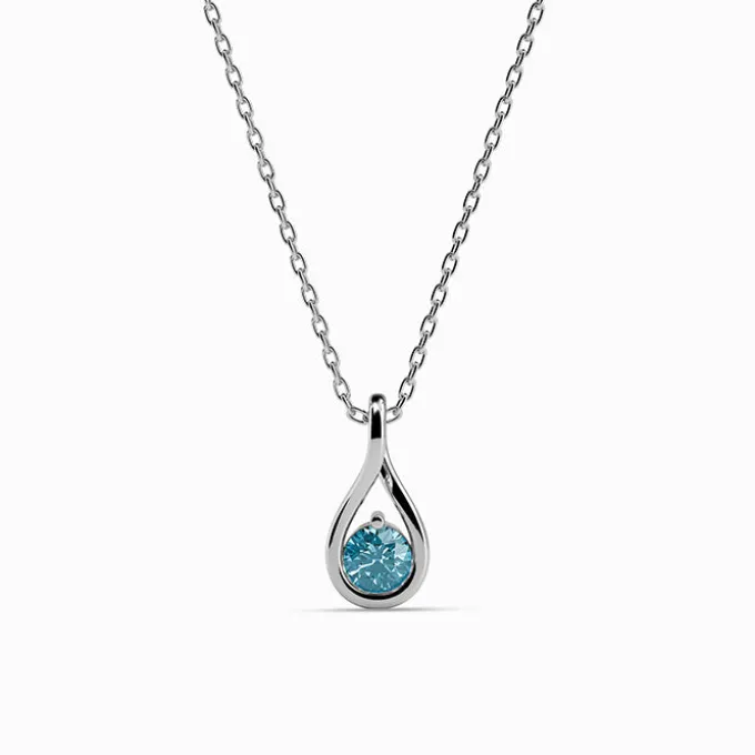 Silver Euanthe Pendant with Link Chain