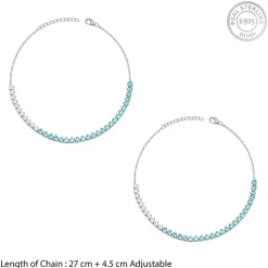 Silver Eucleia Anklet