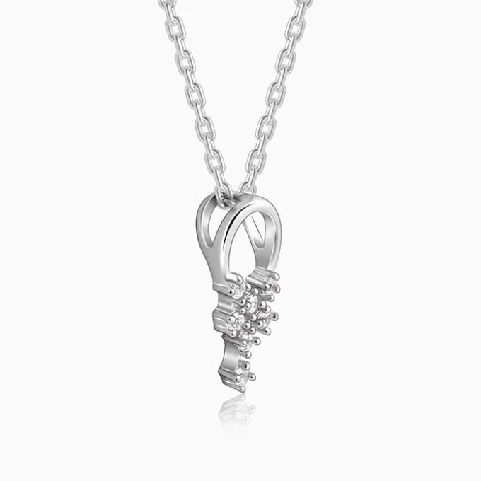 Silver Euphoria Pendant With Link Chain