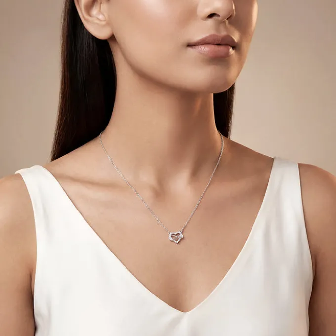 Silver Everbound Heart Necklace