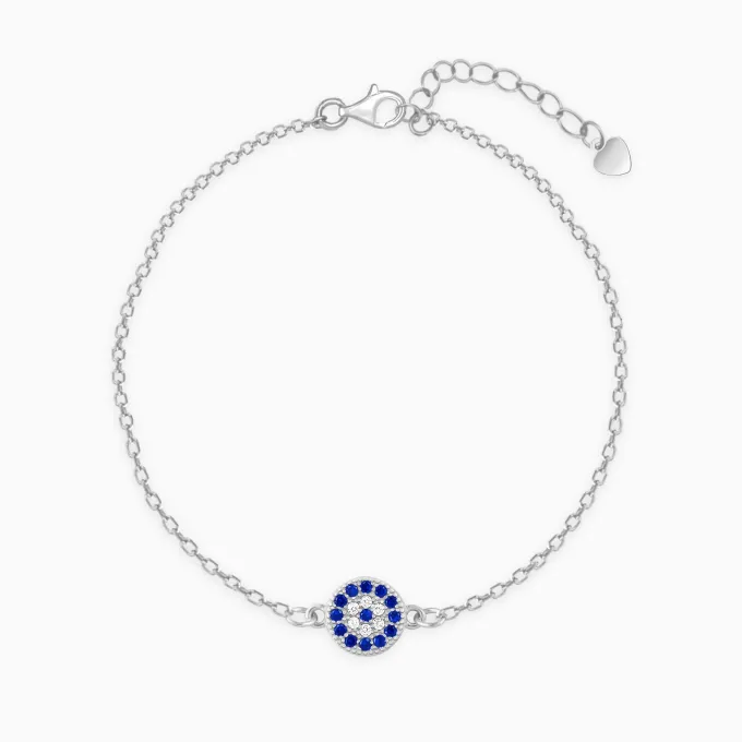 Silver Evil Eye Bracelet