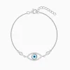 Silver Evil Eye Vibe Bracelet