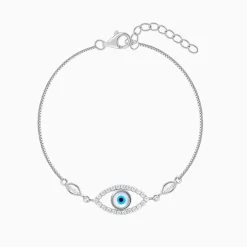 Silver Evil Eye Vibe Bracelet
