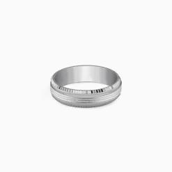 Silver Facet Glory Band For Him (Size 17)