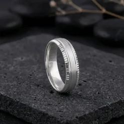 Silver Facet Glory Band For Him (Size 17)