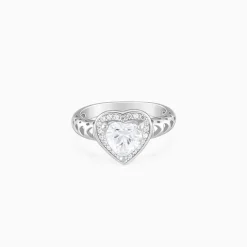 Silver Fall in Love Ring