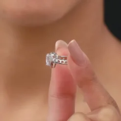 Silver Fall in Love Ring