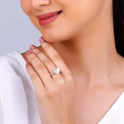 Silver Fall in Love Ring
