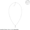 Silver Fall Pearl Pendant With Link Chain