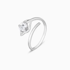 Silver Falling Dew Ring
