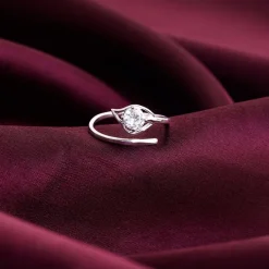 Silver Falling Dew Ring