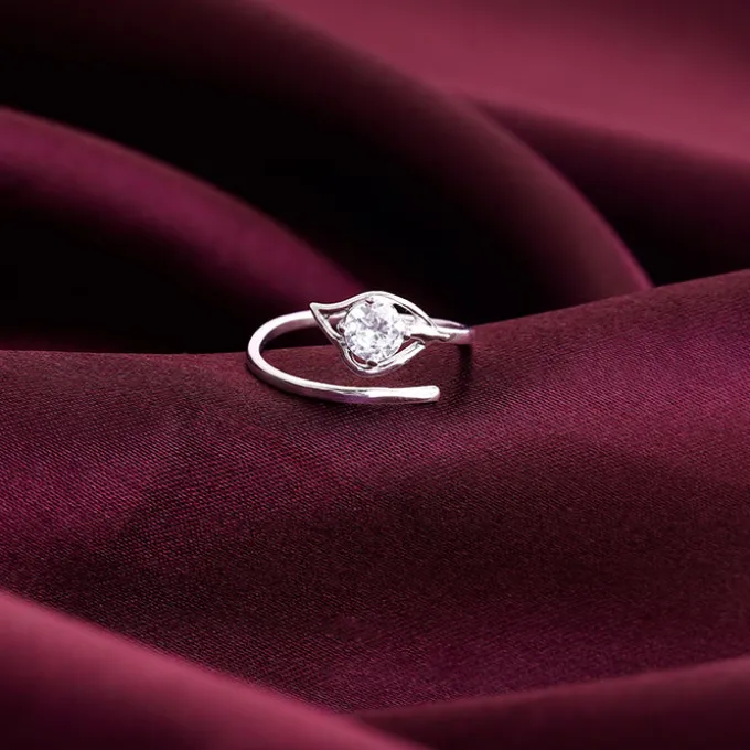 Silver Falling Dew Ring