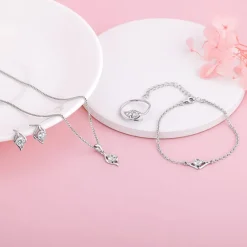 Silver Falling Dew Set of Four