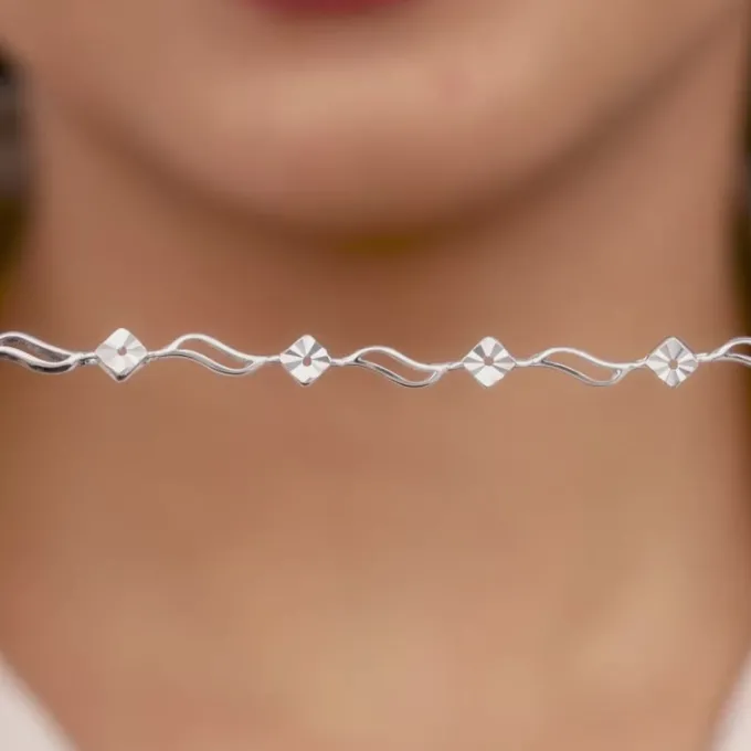 Silver Flamboyant Bracelet