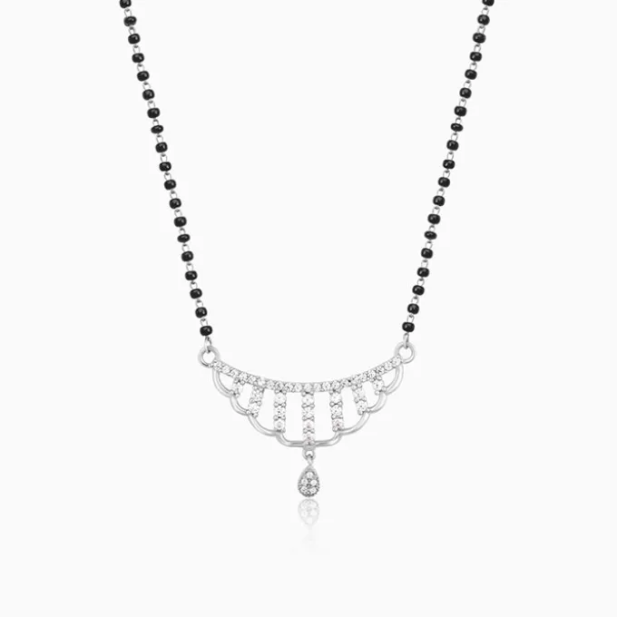 Silver Floral Paradise Mangalsutra