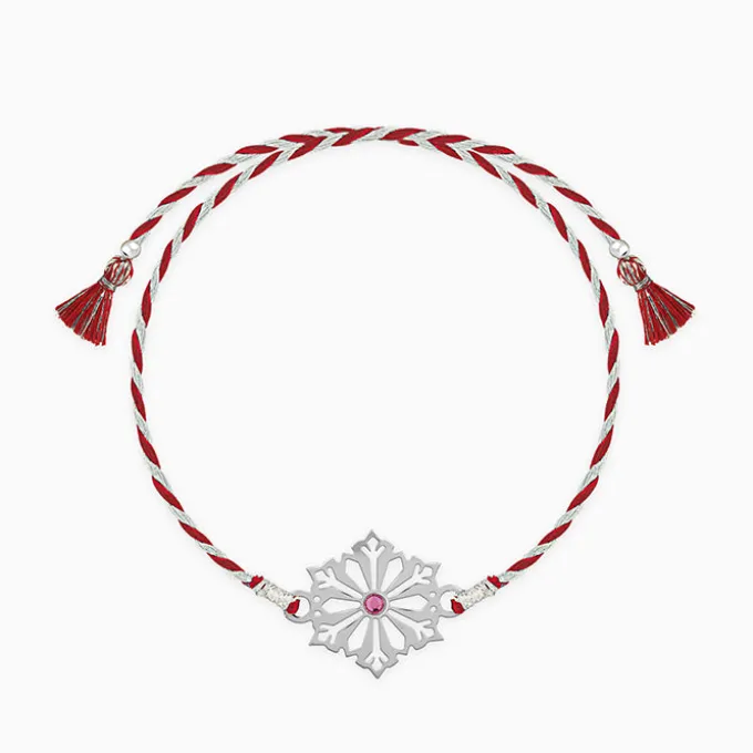 Silver Floral Rakhi
