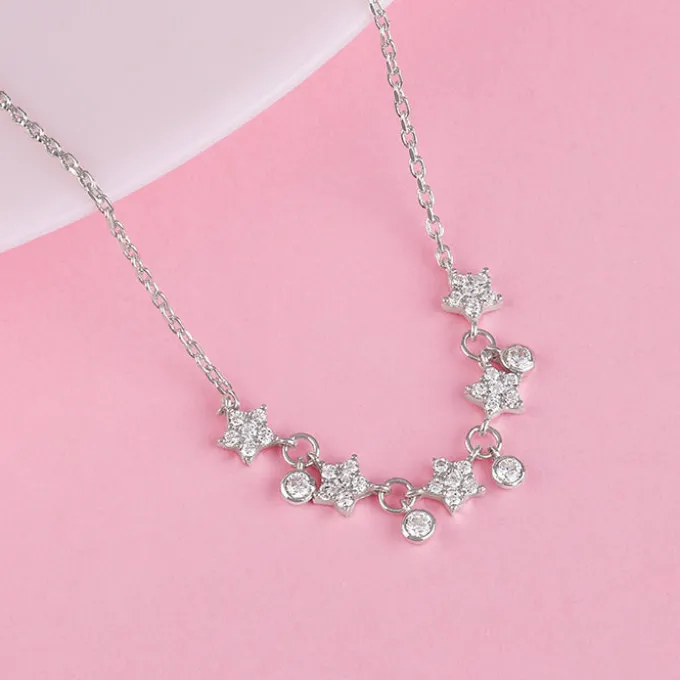 Silver Floral Serenade Necklace