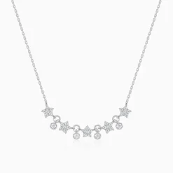 Silver Floral Serenade Necklace