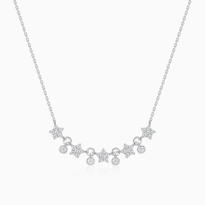Silver Floral Serenade Necklace