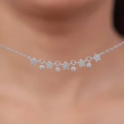 Silver Floral Serenade Necklace
