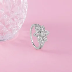 Silver Flower Of The Field Ring