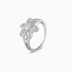 Silver Flower Of The Field Ring