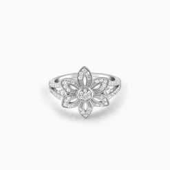 Silver Flower Of The Field Ring