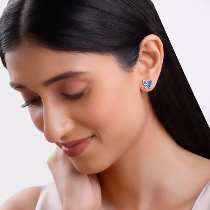 Silver Flutter Muse Earrings