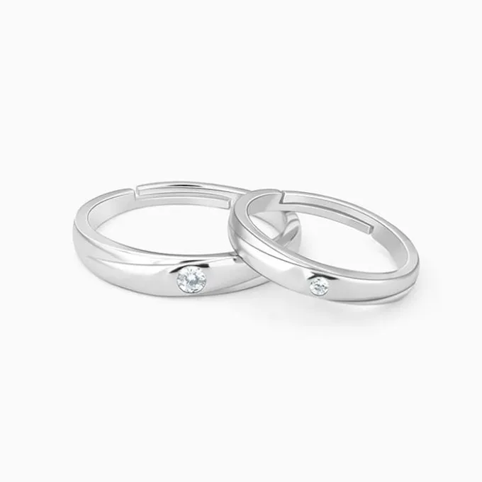 Silver Forever Couple Bands