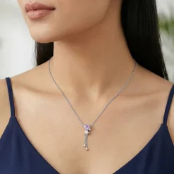 Silver Forever Held Necklace
