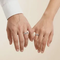 Silver Forever Kind Couple Rings