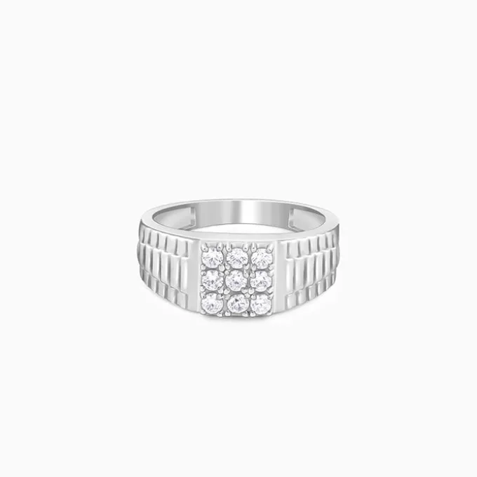 Silver Fuego Ring For Him