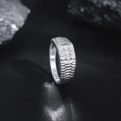 Silver Fuego Ring For Him