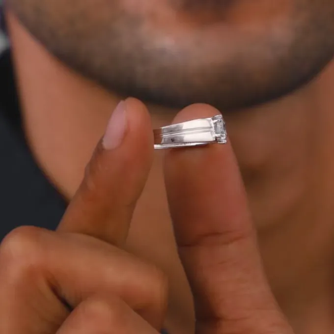 Silver Gallant Band For Him