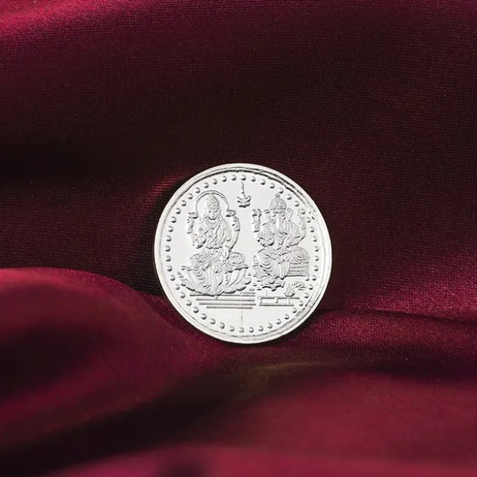 Silver Ganesh Lakshmi Prosper Coin (5g)