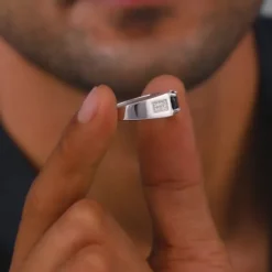 Silver Gentle Harmony Ring For Him