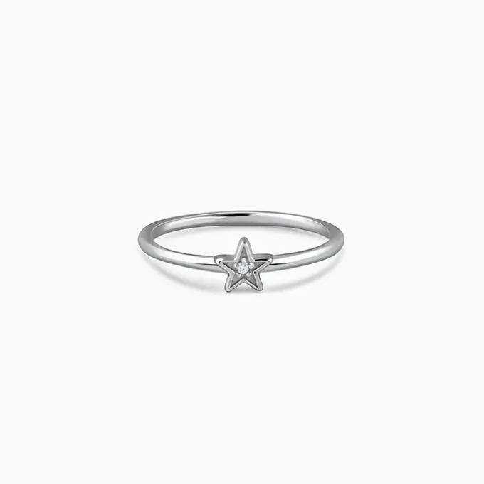 Silver Gentle Star Ring