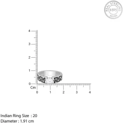 Silver Geometric Majesty Ring For Him