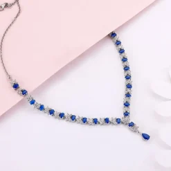 Silver Glamour In Colour Necklace