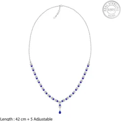 Silver Glamour In Colour Necklace