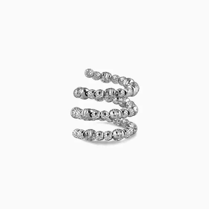 Silver Glitter Ring