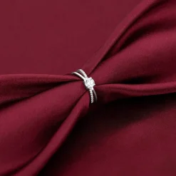 Silver Glittering Ring