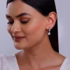 Silver Glowing Spark Earrings