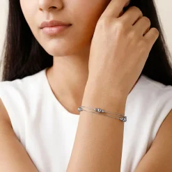 Silver Hailee Pearl Bracelet