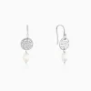 Silver Hammered Earrings