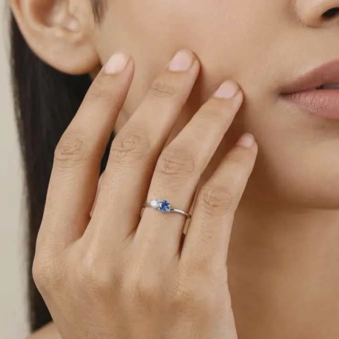 Silver Havenly Glow Ring