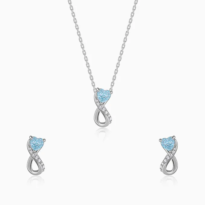 Silver Heart Everlasting Set
